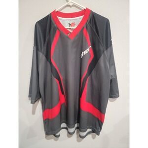 Thor Static hybrid Sleeve Jersey Shirt XXL Black‎ Charcoal Red Racing Motocross